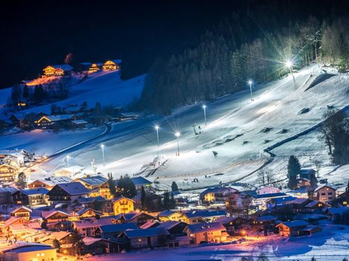 Skipiste flutlicht