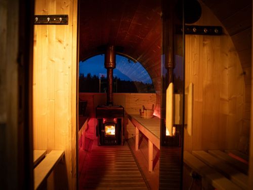 Faßsauna mit Vorraum Faßsauna mit Vorraum