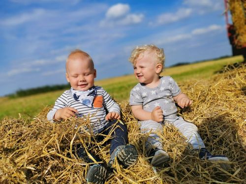 Spass in der Erntezeit