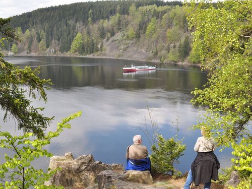 Aussicht auf den Bleilochstausee Aussicht auf den Bleilochstausee