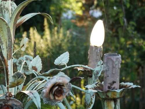 idyllische Details im Garten