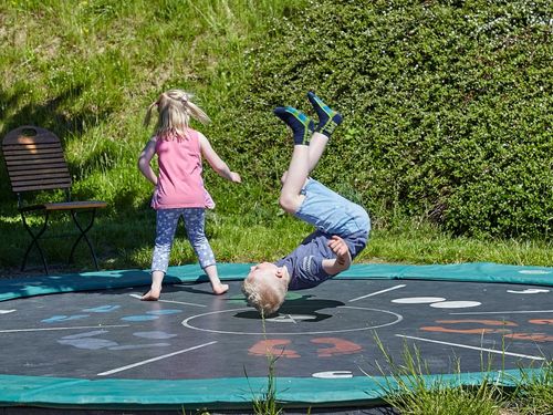 Auf dem Trampolin