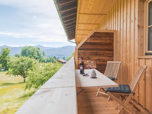 Heuboden - Balkon mit See-&Bergblick