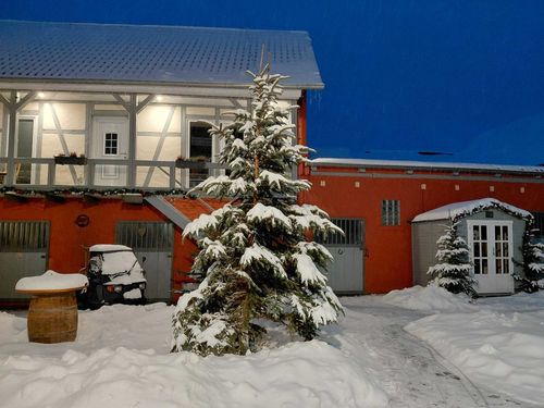 Innenhof im Winter