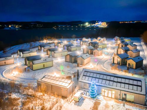 Bio-Seehotel Chalets am Zeulenroda Meer im Winter