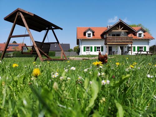 Blick aufs neue Gästehaus