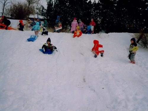 Schlittenfahren Schlittenfahren