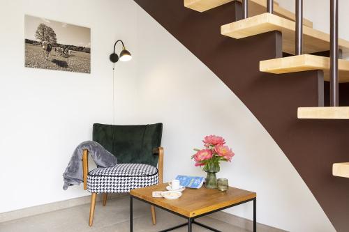 Sitzecke in der Ferienwohnung Mischenried