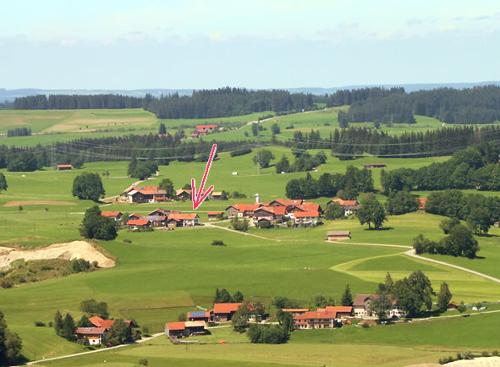 Panoramabild Kinderbauernhof Hindelang, Nesselwang