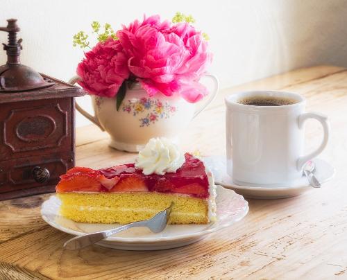 Kaffeepause im unserem Hofcafe