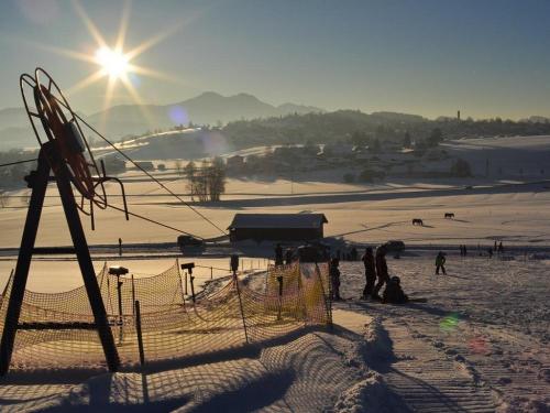 Skilift Burk Abendstimmung Skilift Burk Abendstimmung