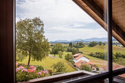 Blick vom Balkon von der Ferienwohung Silberdistel
