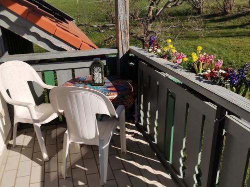 Ausblick vom Balkon nach Osten