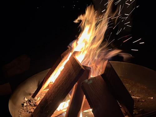 An unsrer Feuerstelle oder Feuerschale lassen sich schöne Abende verbringen
