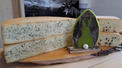Bärlauch- und Pfefferkäse