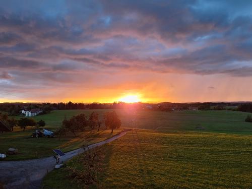 Abendstimmung vom Balkon