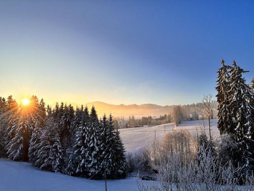 Sonnenaufgang vom Balkon