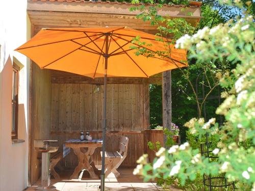 DSC_0776Terrasse mit Freisitz, überdacht, Ferienhaus Sonnenblume