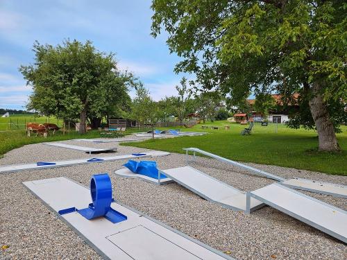 Hauseigene Minigolfanlage