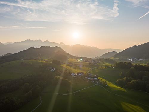 Bergkulisse Richtung Wendelstein