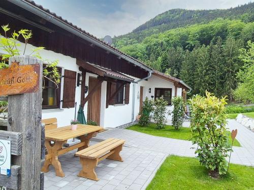 Ferienwohnung Farrenpoint Terrasse
