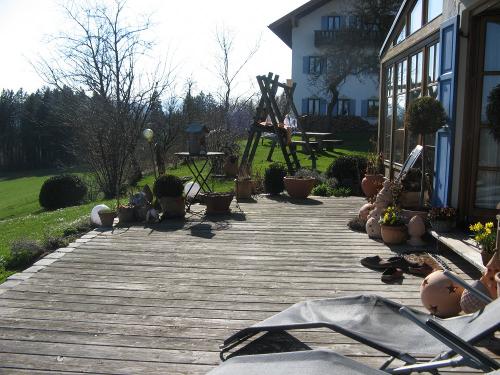 Sonnenterasse der Villa