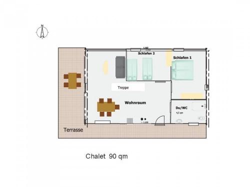 chalet erdgeschoss Grundriss