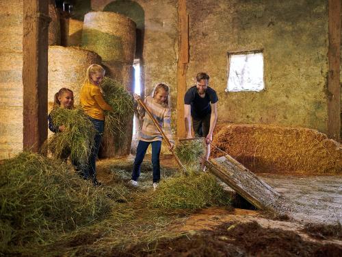 Mithilfe am Heuboden