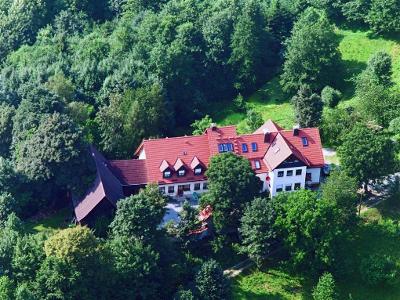 Der Schlossberghof von oben