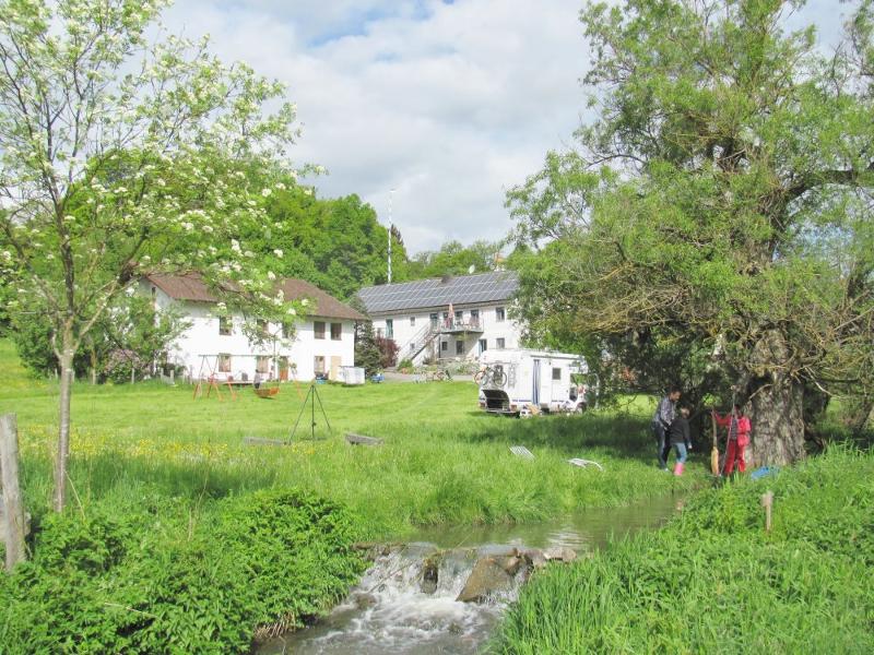 Blick auf den Ferienhof