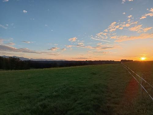 Abendstimmung mit Sonnenuntergang