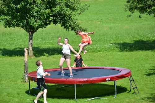 Spaß auf dem Trampolin