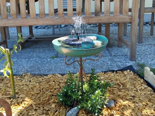 Vogel Springbrunnen