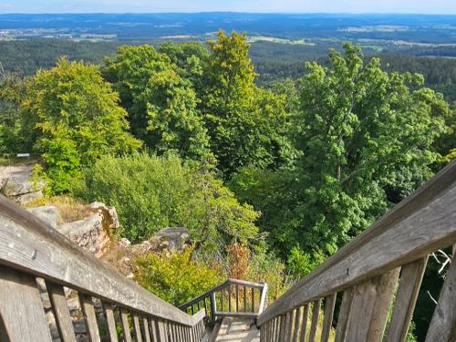 Aussicht auf der Ruine Weißenstein Aussicht auf der Ruine Weißenstein