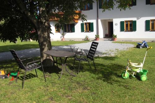 Sitzgelegenheit unterm Nussbaum