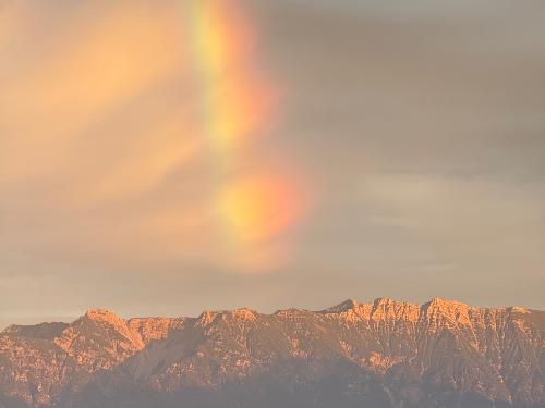 Regenbogen über dem Estergebirge Regenbogen über dem Estergebirge