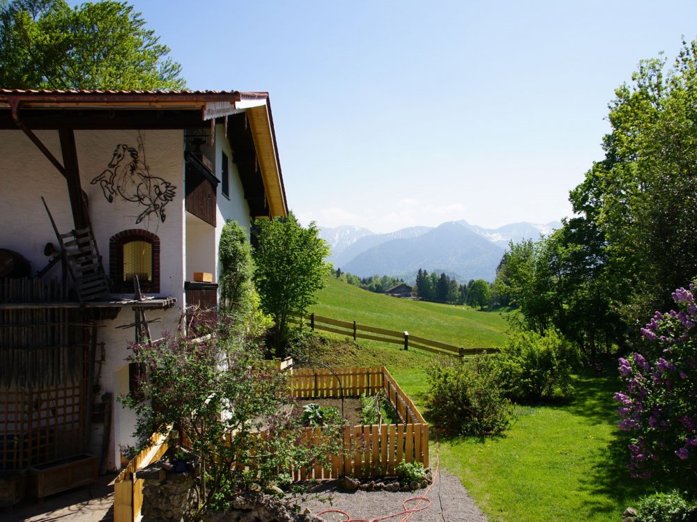Bauerngarten und Garten Aussicht Berge Bauerngarten und Garten Aussicht Berge