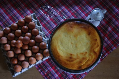 Käsekuchen auf der Alm