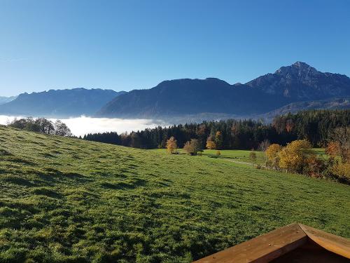 Aussicht vom Balkon im Herbst Aussicht vom Balkon im Herbst