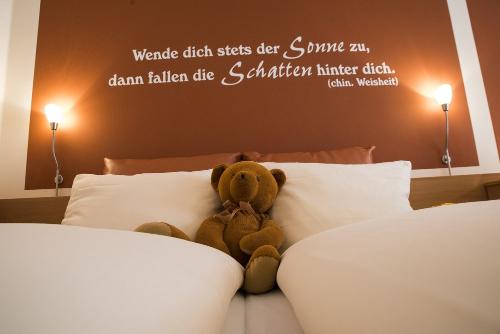 Jedes Zimmer hat seinen eigenen Spruch