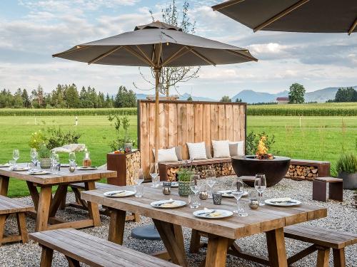 Hussnhof Farm Lodge Grillabendend Grillen Familienurlaub Hussnhof Farm Lodge Grillabendend Grillen Familienurlaub