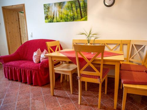 Küche in der Ferienwohnung Parterre