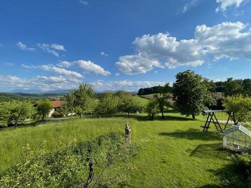 Blick vom Balkon der Ferienwohnung