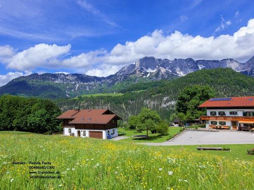 Haus mit Blick auf den Untersberg