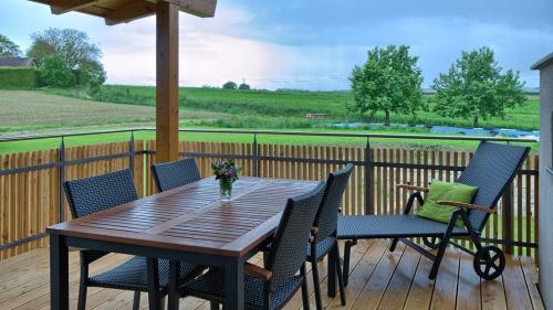 Blick vom Balkon der Ferienwohnung Lulu