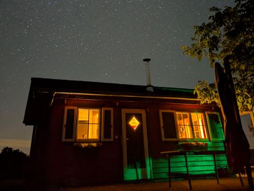 Das Blockhaus bei Nacht Das Blockhaus bei Nacht