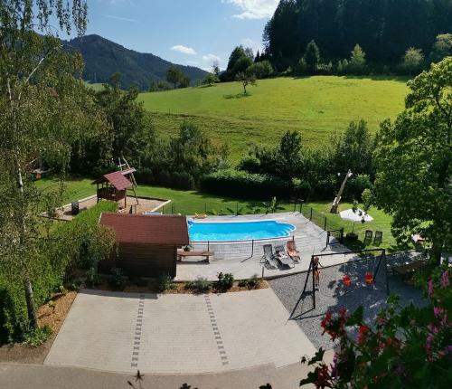 Blick vom Balkon "Heubühne"