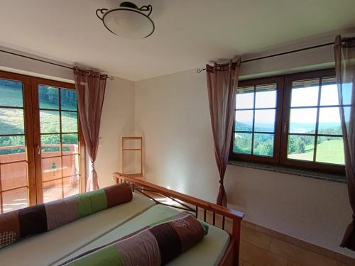 Schlafzimmer Panoramablick Ferienwohnung