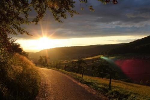 Sonnenuntergang beim Haghof