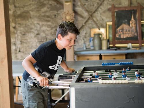 Tischkicker in der Spielscheune
